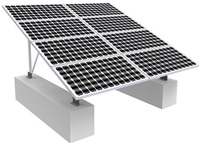 Support solaire au sol personnalisé |   Rayonnage réglable robuste pour panneaux photovoltaïques