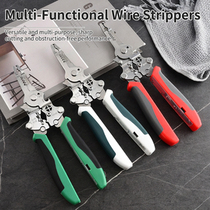 Pelacables Multifunción con Crimpadora para Cables de 16 AWG, Acero, con Mango de Agarre Suave, Uso Industrial - Product Image 5