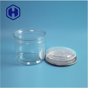 401 #   Boîtes cylindriques durables, étanches, sans BPA, en PET pour l'emballage de collations, d'épices, de noix, de bonbons, de salades et d'aliments - Product Image 2