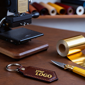EC-17 Hot Stamping Machine Leather Embossed Tool Personalized Logo Design Hot Foil Stamping Machine <b>for</b> PU Leather - Product Image 2