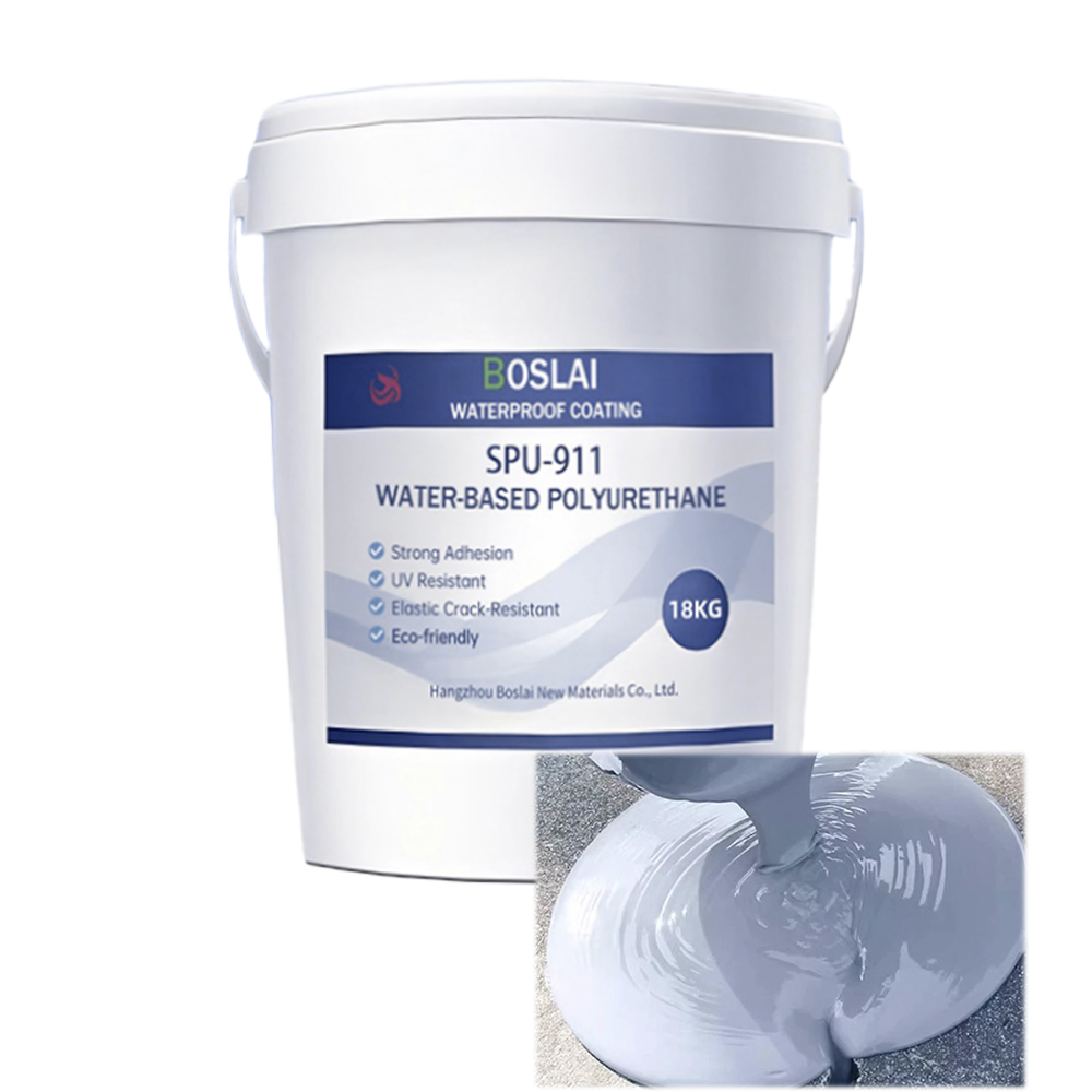 Eco-Friendly Low VOC Water-Based Polyurethane Waterproof Paint for Terrace Roof & External Wall UV Resistant Waterproof Coating