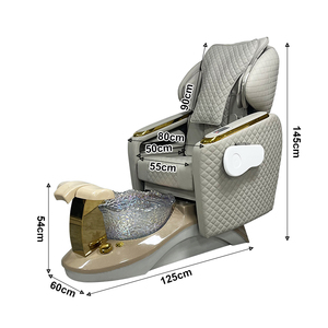 Sillón de Pedicura de Lujo, <span class=keywords><strong>Spa</strong></span> para Pies, Sillón de Masaje para Salón de Belleza y Masaje de Pies Reclinable para Muebles de Salón de Uñas - Product Image 4