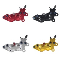 Nouveau style – Étriers de frein avant à 4 pistons personnalisables en aluminium pour moto, motocross, vélo – Pompe de frein avant