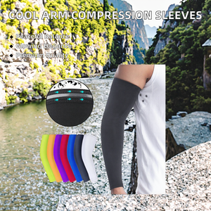 Mangas Deportivas con Logotipo Personalizado, Transpirables, para Ciclismo, Baloncesto, Protección UV, Compresión, Mangas Deportivas para Ciclismo, Mangas de Béisbol - Product Image 3