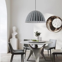 Lampe pendante en feutre moderne lampe de chambre personnalité art nordique restaurant ampli linéaire lampe pendante led pour lustres décoratifs