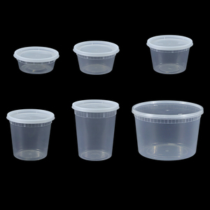 New Design 8oz 12oz 16oz 24oz 32oz Leak Proof Deli ODM Plastic Food Bowls With Lids Disposable