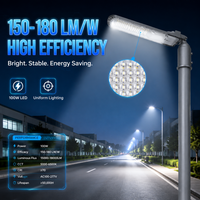 Hochleistungs-100W-LED-Straßenlampe für den Außenbereich, verstellbarer 50-mm-Stangenfuß für Hafen- und Industriehof-Beleuchtungslösungen