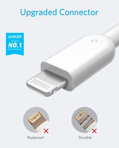Anker Powerline II <b>USB</b> a to Lighting <b>Cable</b> With 6ft <b>Charging</b> Sync Cord Compatible SE A8433 <b>USB</b> a to Lighting <b>Cable</b> for SE - Product Image 5