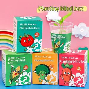 Boîte mystère <span class=keywords><strong>de</strong></span> plantes en pot en plastique pour enfants <span class=keywords><strong>de</strong></span> <span class=keywords><strong>maternelle</strong></span>, graines <span class=keywords><strong>de</strong></span> fleurs – Petit cadeau créatif pour les 7-12 ans, <span class=keywords><strong>décoration</strong></span> <span class=keywords><strong>de</strong></span> bureau - Product Image 2