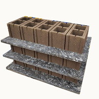Palette en fibre GMT plastique industrielle double face 1050*550*30mm à 4 entrées pour machine à fabriquer des briques et blocs