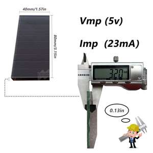 50mA 6V 80*40mm panneaux solaires cellules solaires kit solaire panneau solaire à couche mince panneau solaire amorphe produits Eenrgy solaire de haute qualité - Product Image 3
