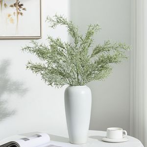 Plante verte artificielle Meng Jie 30cm-100cm, tige unique en plastique, Houttuynia Cordata, décoration paysagère intérieure - Product Image 1