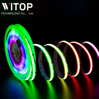 Bande LED numérique RGB DC24V 720 LED 10MM adressable IP20, guirlandes lumineuses en cuivre 14W, bandes LED intelligentes pour la maison et l'hôtel