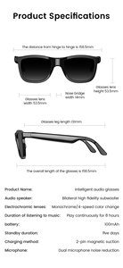 Nuevas Gafas de Audio Electrocrómicas E05C con Asistente de Voz IA y Marco TR90 Resistente al Agua IP65 para Entusiastas de Deportes al Aire Libre - Product Image 3