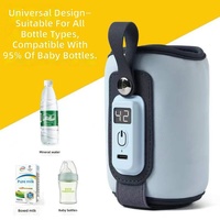 Penghangat Botol Bayi Portabel Multi-gear, Kontrol Suhu Cerdas, Model Universal, Penutup Penghangat Susu, Selongsong Insulasi