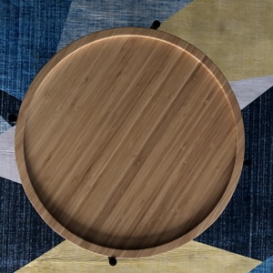 Round Wood and Metal Side <strong>Table</strong>, Removable Tray, <strong>Collapsible</strong> Stand, Beautiful Accent End <strong>Table</strong> for <strong>Small</strong> Spaces - Living Room, D - Product Image 5