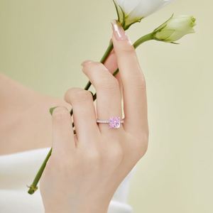 Anillos de Compromiso Dylam Impresionantes de Plata de Ley 925 con Circonita Cúbica 8A de Corte Radiante Cuadrado de 3 Quilates, Anillos de Promesa de Boda - Product Image 5