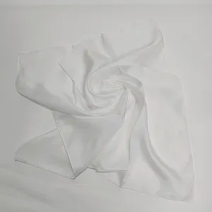 Lenço de seda branco sem dyed 12mm 100%, lenço de sarja de seda para pintura