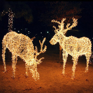 Center Commercial Nouveau Élégant À La Mode Décoration Animaux Cerf Renne 3d led de rue de noël en plein - Product Image 2