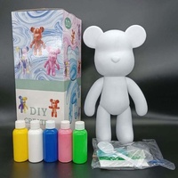 Offres Spéciales populaire 18cm 23cm 33cm bricolage fluide ours modèle bricolage peinture fluide fluide ours pour enfants et adultes