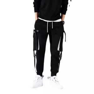 Pantalones Cargo Holgados para Hombre, Estilo Casual, con Cintura Elástica, Diseño de Parches, Estilo Moderno - Product Image 5