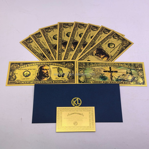 Die Auferstehung Jesu Goldbanknote Kreuz PET Vergoldete Folienbanknote Sammlerstück Geschenk für Weihnachten - Product Image 1