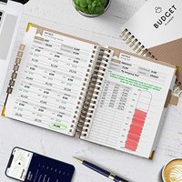En gros A5 Spirale Journal Cahier D'économie D'argent Organisateur De Dépenses Tracker Budget Planificateur Livres