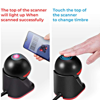 1D 2D lecteur de codes À Barres Omnidirectionnel Scanner QR Code De Détection Automatique Balayage USB PS2 RS232 Câbles