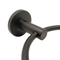 Gantungan Handuk Dinding Kamar Mandi Warna Hitam Matte, Penyangga Handuk Stainless Steel, Gantungan Handuk Tugas Berat untuk Kamar Mandi, Dapur