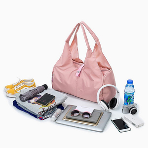 <span class=keywords><strong>Bolso</strong></span> de Hombro para Yoga de Nailon Impermeable de Gran Capacidad en Color Rosa de Último Diseño con Logo Personalizado para <span class=keywords><strong>Gimnasio</strong></span> para <span class=keywords><strong>Mujer</strong></span> - Product Image 2
