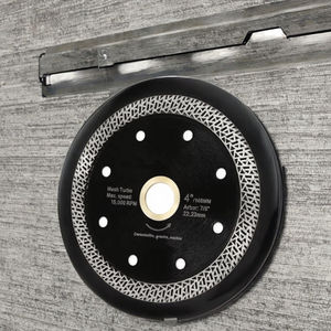 ใบเลื่อยตัดกระเบื้องเพชรเหล็กบางพิเศษ แบบวงแหวนเทอร์โบ สำหรับงานอุตสาหกรรม OEM ตัดกระเบื้องพอร์ซเลนและหิน หนา 0.014 นิ้ว รับประกัน 1 ปี - Product Image 6