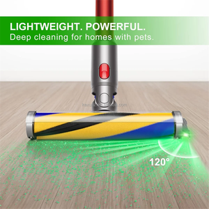Lámpara de pantalla de polvo LED <span class=keywords><strong>para</strong></span> aspiradora, luz verde al vacío <span class=keywords><strong>para</strong></span> pelos de mascotas, piel de perro, accesorios de vacío universales mejorados - Product Image 4