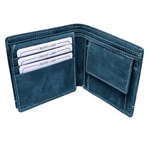Portefeuille Homme en Cuir Véritable de Vache et de Buffle, Motif Étoile Noire, Broderie Lettres, Tendance, Imperméable, Haute Qualité - Product Image 1