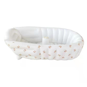 Inflatable Baby Bathtub With Bear Pattern For 0 To 24 Months PVC Material Unisex Use - Product Image 5