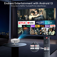 Proyector Salange P92 MAX, Netflix Original, Enfoque Eléctrico Inteligente, Proyector Android, Mini Proyector Portátil para Exteriores