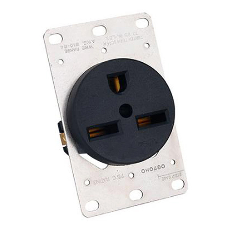 Розетка сварщика с утопленным монтажом, 30 А, 50 А, NEMA 6-30R, США, 125 в, 250 В, 3 контакта