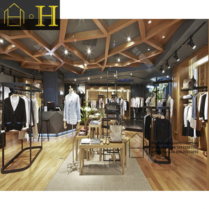 Người Đàn Ông Vải Cửa Hàng Thiết Kế Tùy Chỉnh Cửa Hàng Quần Áo Hiển Thị Giá Quần Áo Cửa Hàng Đồ Nội Thất Cho Cửa Hàng Quần Áo Trang Trí - Product Image 5