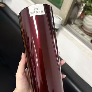 WRAPMASTER Nuevo color PET Brillante Metálico Esmaltado Negro Azúcar Vinilo Liberación de aire Vinilo Car Wrap - Product Image 2