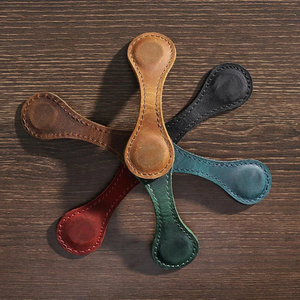 Creative Leather Double-sided Magnetic 6Colors <b>Bookmark</b> Students Library Reading Tools School Simple Stationery Supplies Supply - Product Image 3