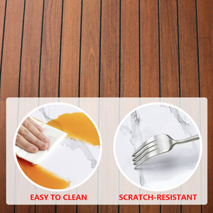 ファッションウッドグレイン自己粘着防水IXPE溝付き3Dグリルウォールパネル装飾ステッカー（キッチン壁装飾用） - Product Image 3