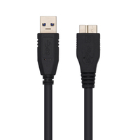 Kabel Pengisian Daya Sinkronisasi Data USB3.0 A Male ke Micro B Male untuk Kabel Hard Drive Disk Printer HDD Eksternal
