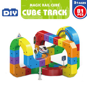 Nouveauté 2025 : Jouet de construction 3D 81 pièces pour enfants, circuit de course électrique éducatif STEM, cadeau pour enfants - Product Image 2