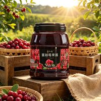 Selai Cranberry Kental Halus Label Pribadi Kustom Lotlong untuk Produsen, Toko Roti, Hotel, Restoran