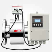 Débitmètre électromagnétique industriel CE ISO, débitmètre électromagnétique à insertion, débitmètre magnétique pour boues et eaux usées