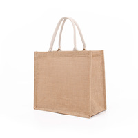 Sacs fourre-tout en jute vierges personnalisables en gros, colorés, portables, écologiques, blancs, pour le shopping, l'emballage, les cadeaux et la plage