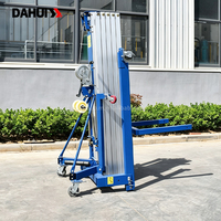 DAHUI GTWYS3 – Nouvelle plateforme élévatrice manuelle à mât unique, légère, antidérapante, de 3,5 m à 8 m, certifiée CE, haute résistance, directement de l'usine