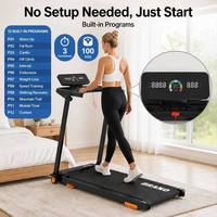 Caminadora Inclinada de Alta Calidad con Pantalla LED y Control por Aplicación, para Ejercicio en Casa, con Monitor de Frecuencia Cardíaca