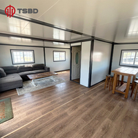 Maison en conteneur étanche 40 pieds extensible 20 pieds maison mobile caravane maisons portables 2 chambres à coucher 4 chambres maison en conteneur