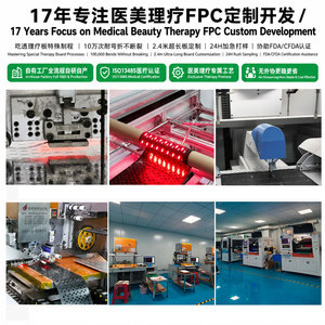 Lampes thérapeutiques flexibles PCBA de Huangbang Technology, carte FPC 28 couches, 2,4 m extra longues, traitement personnalisé - Product Image 4