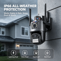 Caméra Dôme PTZ HD Bullet à Prix Usine avec Suivi Humain par IA, CMOS 6MP/9MP, Étanchéité IP66, Stockage Local sur Carte TF et Visualisation Mobile à Distance